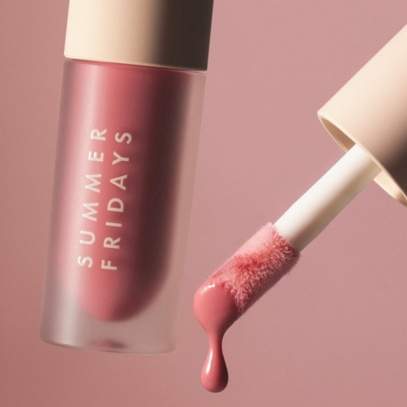 Summer Fridays Dream Lip Oil Blush ROSE BUD - Picture 4 of 6